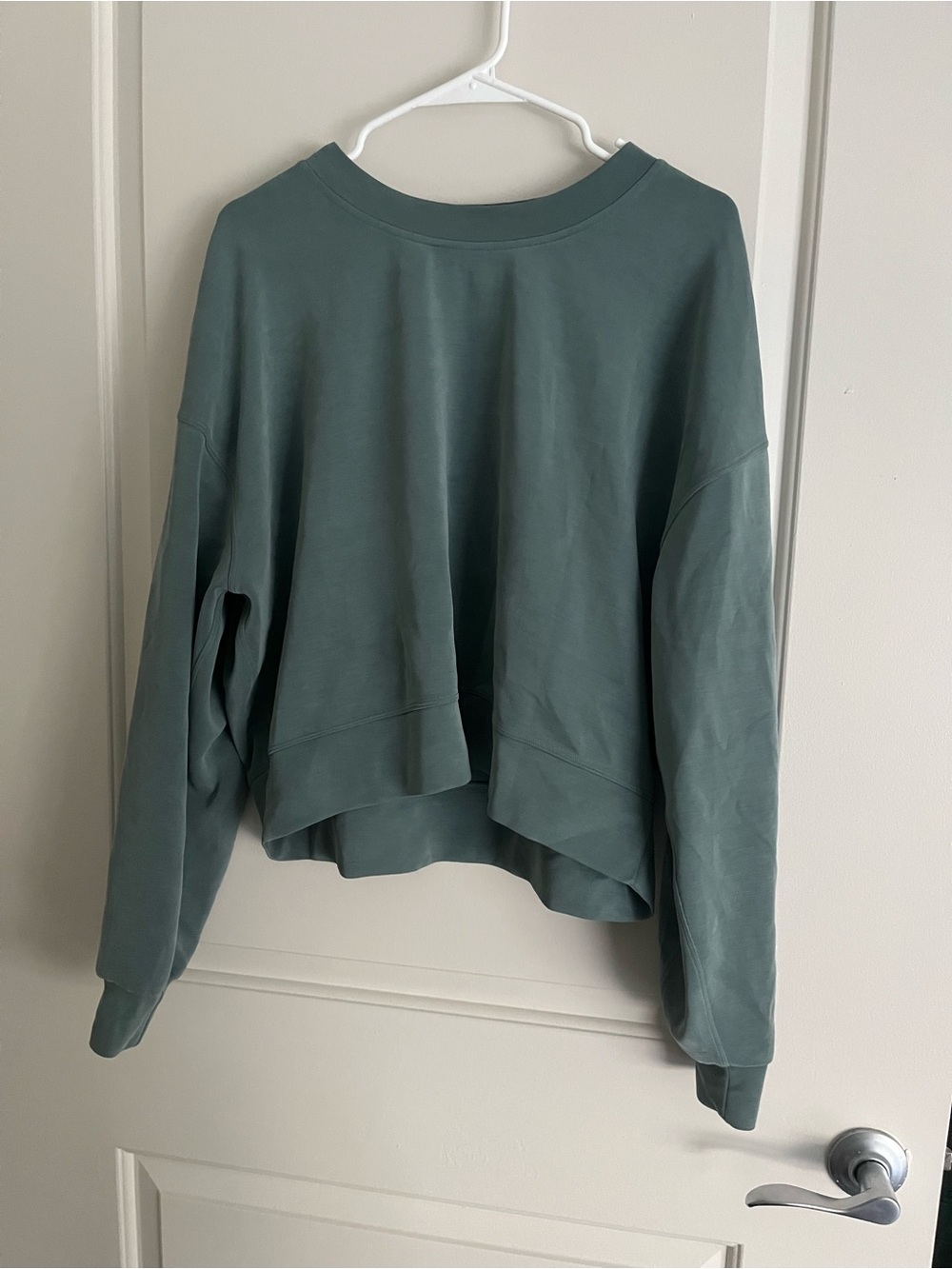 lululemon athletica Cropped Crewneck Sweatshirt - Teal Green